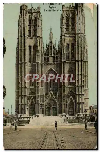 Ansichtskarte AK Belgique Bruxelles Eglise Sainte Gudule