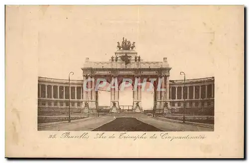 Cartes postales Belgique Bruxelles Arc de triomphe du cinquantenaire