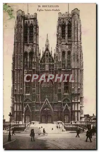 Cartes postales Belgique Bruxelles Eglise Sainte Gudule