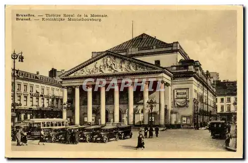 Ansichtskarte AK Belgique Bruxelles Theatre royal de la monnaie