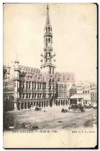 Cartes postales Belgique Bruxelles Hotel de ville