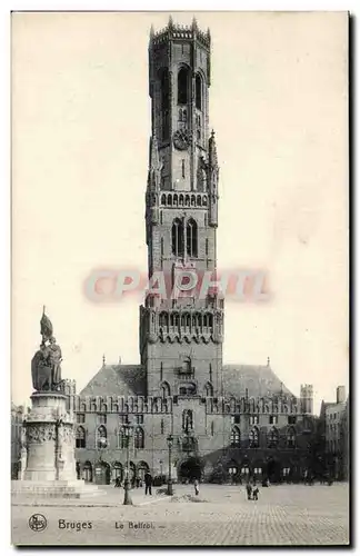 Ansichtskarte AK Belgique Bruges Le beffroi