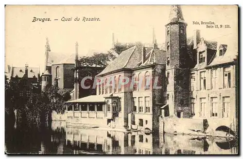 Cartes postales Belgique Bruges Quai du rosaire