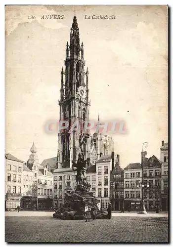 Belgique - Belgien - Belgium - Anvers - Antwerpen - La Cathedrale - Cartes postales