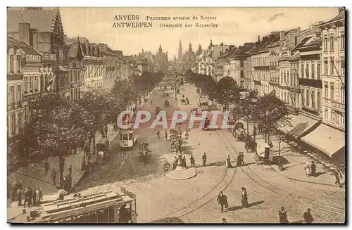 Belgique - Belgien - Belgium - Anvers - Antwerpen - Panorama Avenue de Keyser - Cartes postales
