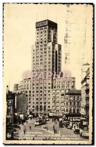 Belgique - Belgien - Belgium - Anvers - Antwerpen - Torengebouw hauteur 87 50 24 etages - Cartes postales