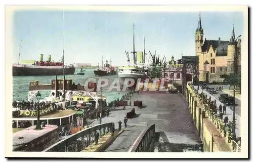 Belgique - Belgien - Belgium - Anvers - Antwerpen - Het Steen en de Aaniegplaats - Cartes postales
