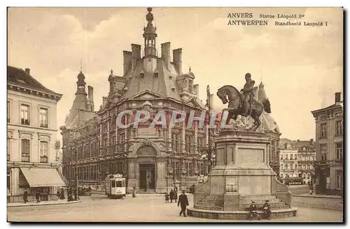 Belgique - Belgien - Belgium - Anvers - Antwerpen - Statue Leopold - Cartes postales