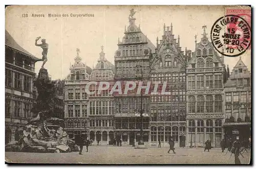 Belgique - Belgien - Belgium - Anvers - Antwerpen - Maison des Corporations - Cartes postales