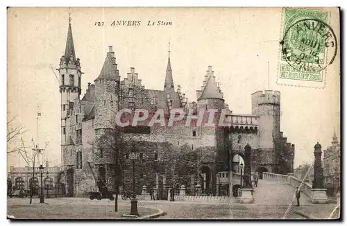 Belgique - Belgien - Belgium - Anvers - Antwerpen - Le Steen - Ansichtskarte AK