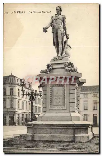 Belgique - Belgien - Belgium - Anvers - Antwerpen - La Statue Carnot - Cartes postales