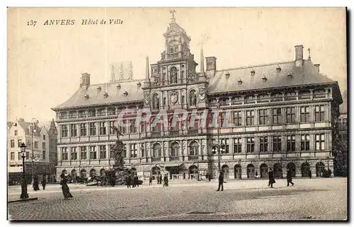 Belgique - Belgien - Belgium - Anvers - Antwerpen - Hotel de Ville - Ansichtskarte AK