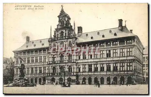 Belgique - Belgien - Belgium - Anvers - Antwerpen - Hotel de Ville - Ansichtskarte AK