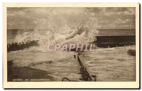 Grande Bretagne Great britain Cartes postales Storm at Broadstairs