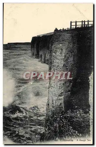 Grande Bretagne Great britain Ansichtskarte AK Cliftonville A rough sea