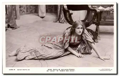 Grande Bretagne Great britain Ansichtskarte AK Miss Phyllis Neilson Terry As Juliet in Romeo and Juliet Shakespea