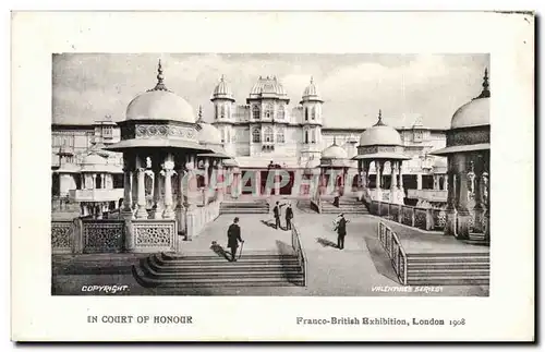 Grande Bretagne Great britain Cartes postales Franco British exhibition London 1908 Court of honour