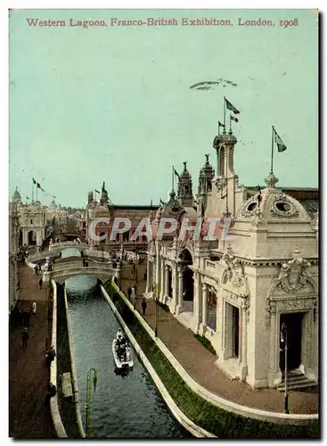 Grande Bretagne Great britain Cartes postales Franco British exhibition London 1908 Western lagoon