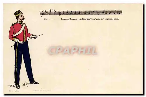 Grande Bretagne Great BRitain Cartes postales FAntaisie Tommy (uniforme soldat militaria)