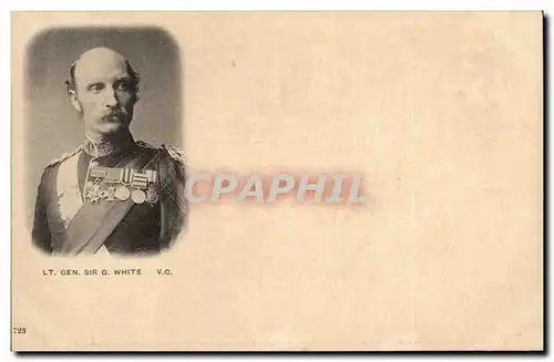 Grande Bretagne Great BRitain Ansichtskarte AK Lieutenant General Sir G White (uniforme soldat militaria)