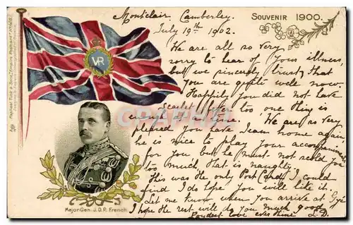 Grande Bretagne Great BRitain Ansichtskarte AK Fantaisie Souvenir 1900 Major General French (militaria) TOP