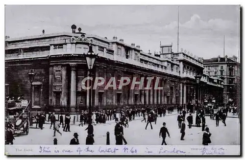 Grande Bretagne Great BRitain Cartes postales London The bank