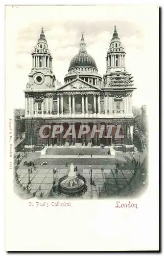 Grande Bretagne Great Britain Cartes postales London St Paul&#39s cathedral