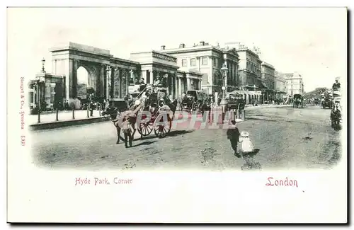 Grande Bretagne Great Britain Ansichtskarte AK London Hyde Park corner