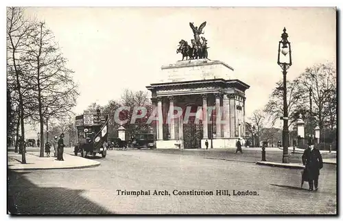 Grande Bretagne Great Britain Ansichtskarte AK London TRiumphal arch continental hill