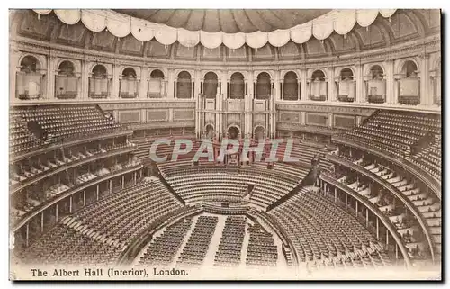 Grande Bretagne Great Britain Ansichtskarte AK London The Albert Hall (interior)