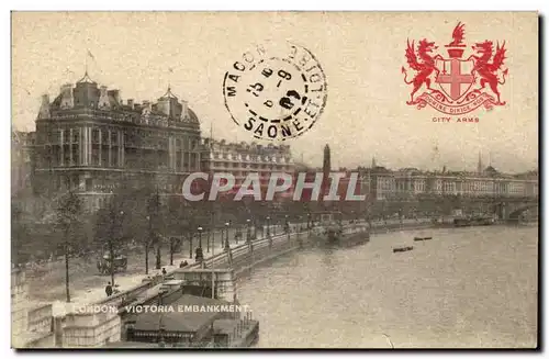 Grande Bretagne Great Britain Cartes postales London Victori embankment