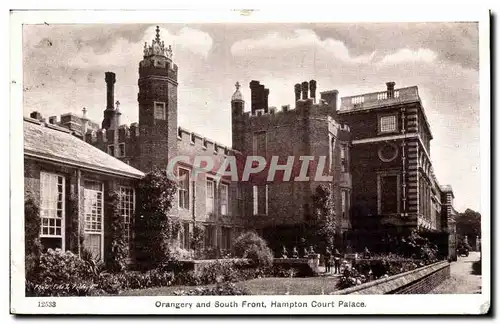 Grande Bretagne Great Britain Ansichtskarte AK London Hampton court palace Orangery and south front