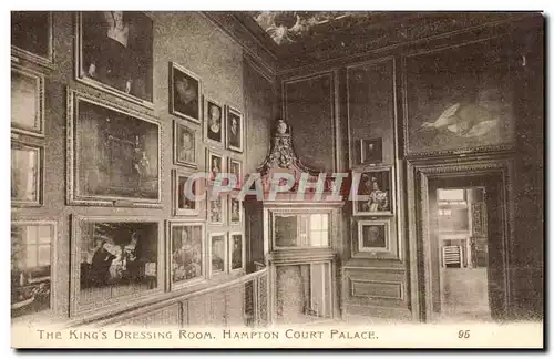 Grande Bretagne Great Britain Ansichtskarte AK London Hampton court palace The king&#39s dressing room
