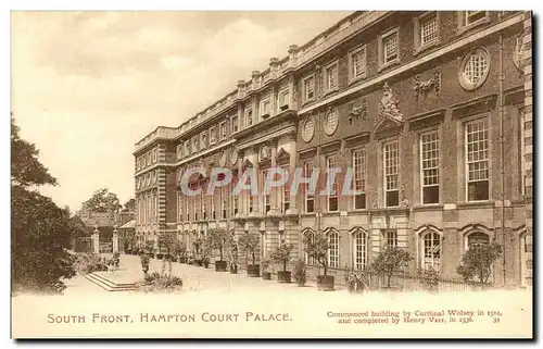 Grande Bretagne Great Britain Ansichtskarte AK London Hampton court palace South front
