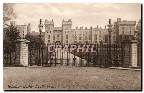 Grande Bretagne Great Britain Ansichtskarte AK Windsor castle South front