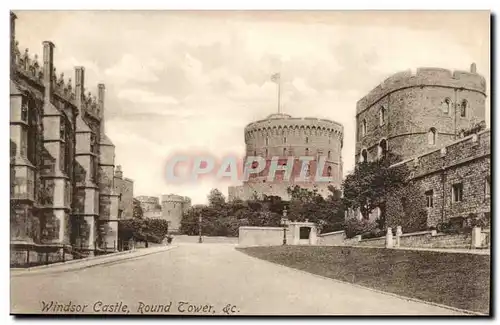 Grande Bretagne Great Britain Ansichtskarte AK Windsor castle round tower