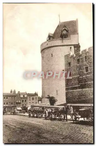 Grande Bretagne Great Britain Ansichtskarte AK Windsor castle CArfew corner