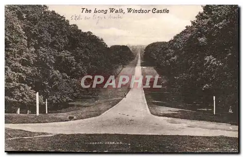 Grande Bretagne Great Britain Ansichtskarte AK Windsor castle The long walk