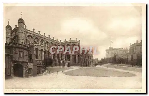 Grande Bretagne Great Britain Ansichtskarte AK Windsor castle St Georges chapel