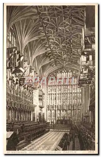 Grande Bretagne Great Britain Cartes postales Windsor castle St Georges chapel