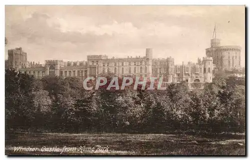 Grande Bretagne Great Britain Ansichtskarte AK Windsor castle from Home park