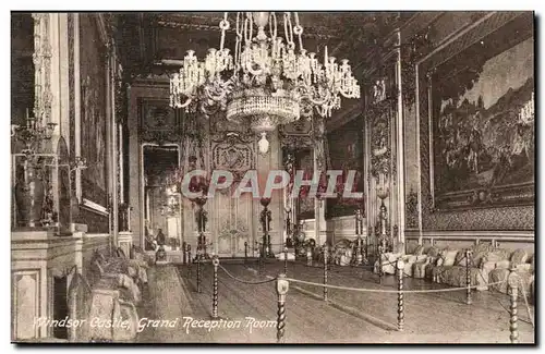 Grande Bretagne Great Britain Ansichtskarte AK Windsor castle Grand reception room