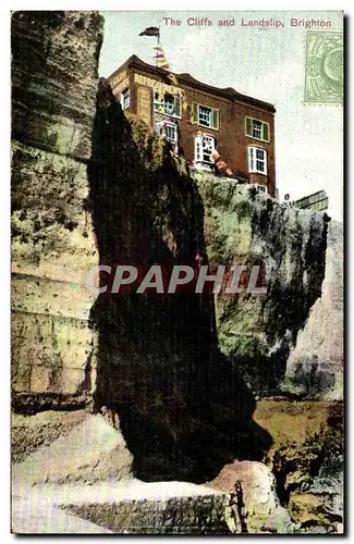 Grande Bretagne Great BRitain Ansichtskarte AK BRighton The cliffs and Landslip