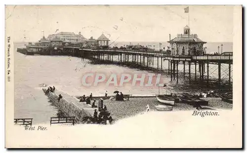 Grande Bretagne Great BRitain Cartes postales BRighton West pier