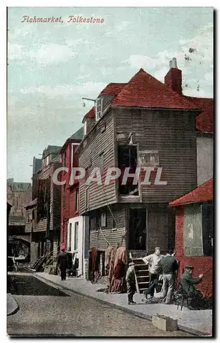 Grande Bretagne Great BRitain Ansichtskarte AK Folkestone Fishmarket