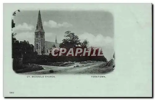 Grande Bretagne Great BRitain Cartes postales St michael&#39s church Yorktown