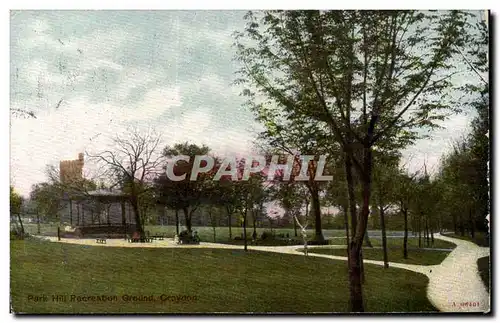 Grande Bretagne Great BRitain Cartes postales Croydon Park Hill Recreation GRound