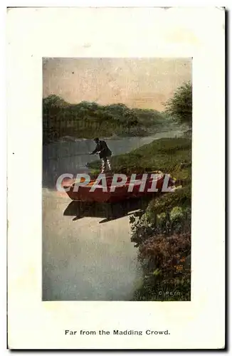 Grande Bretagne Great BRitain Cartes postales Far from the madding crowd (pecheur fisherman peche)
