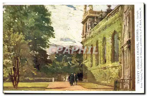 Grande Bretagne Great Britain Ansichtskarte AK Oxford TRinity college chapel