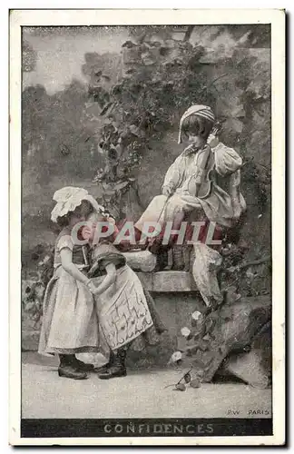 Fantaisie - Enfant - Confidences - Cartes postales